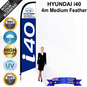 HYUNDAI i40 Feather Flag - Bundle