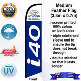 HYUNDAI i40 Feather Flag - Front