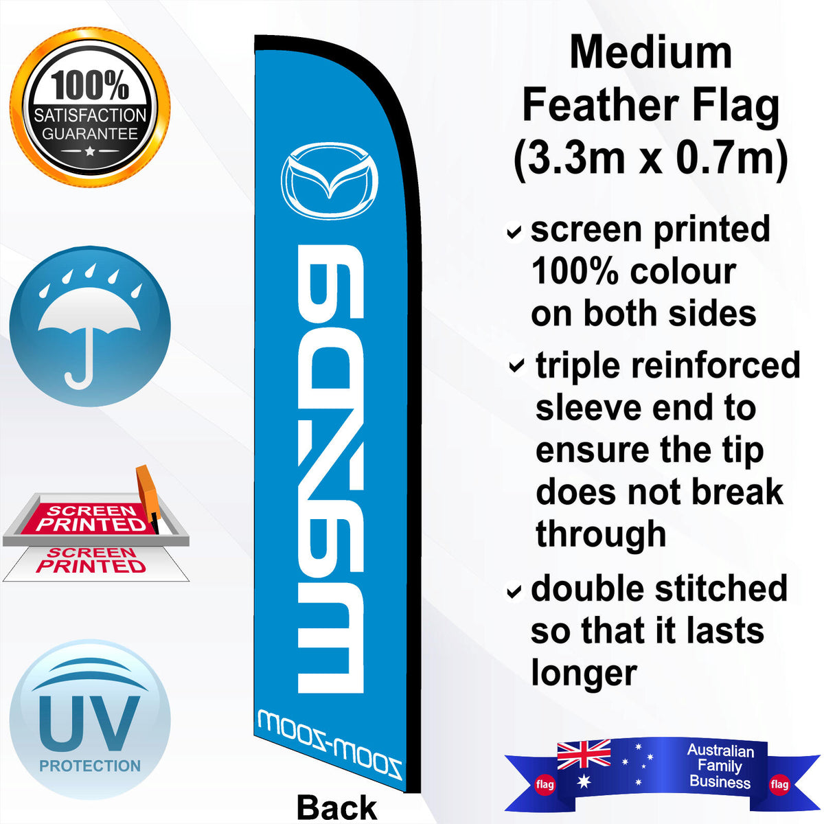 MAZDA Feather Flag - Rear