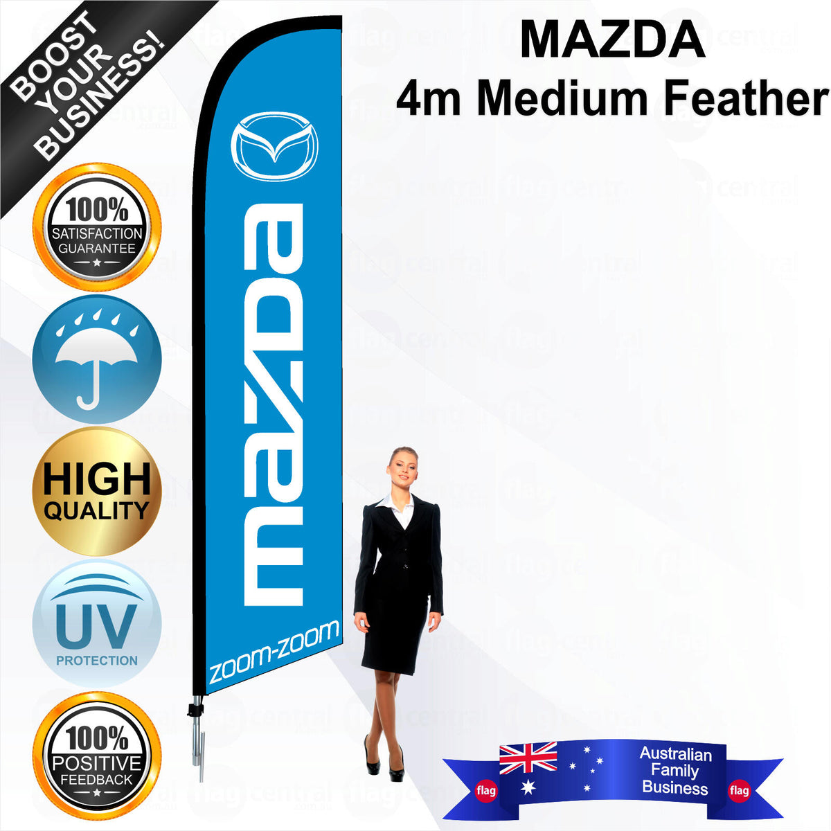 MAZDA Feather Flag - Bundle