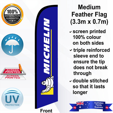 MICHELIN Feather Flag - Front
