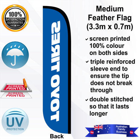 TOYO TIRES CONVEX Feather Flag - Rear