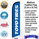 TOYO TIRES Feather Flag - Front