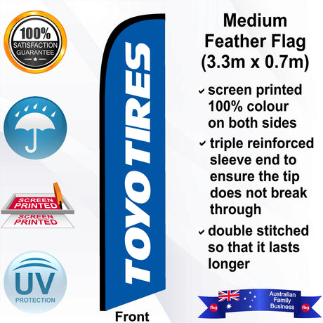 TOYO TIRES Feather Flag - Front