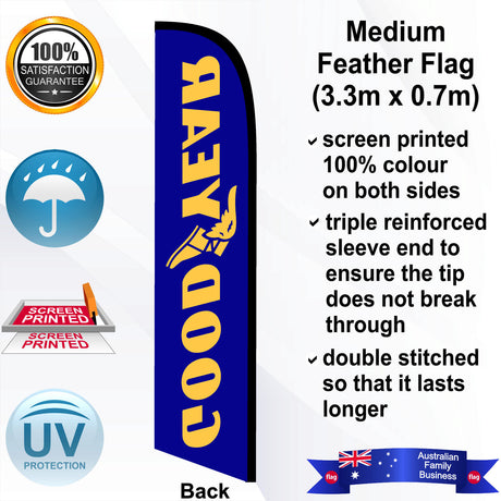 GOODYEAR Feather Flag - Rear