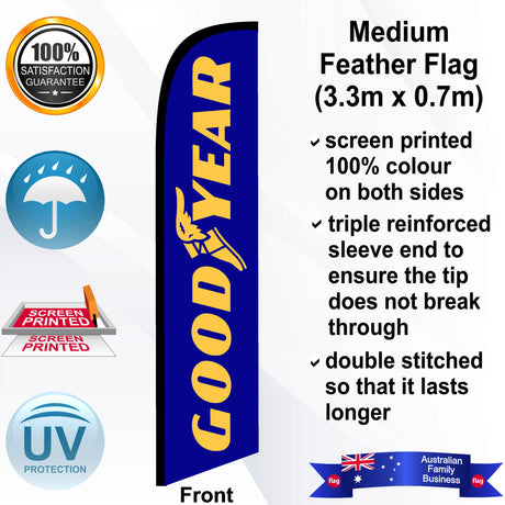 GOODYEAR Feather Flag - Front