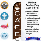 CAFE Feather Flag - Front