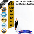 LEXUS PRE OWNED Feather Flag - Bundle