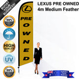 LEXUS PRE OWNED Feather Flag - Bundle