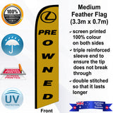 LEXUS PRE OWNED Feather Flag - Front