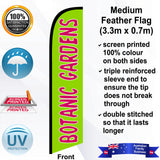 BOTANIC GARDENS Feather Flag - Front