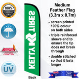 KELLY TIRES Feather Flag - Rear