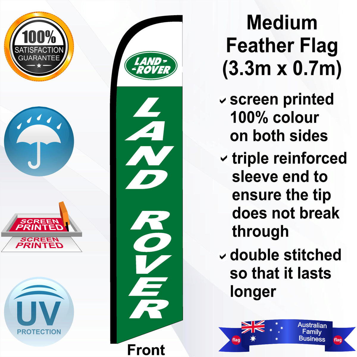 LAND ROVER Feather Flag - Front