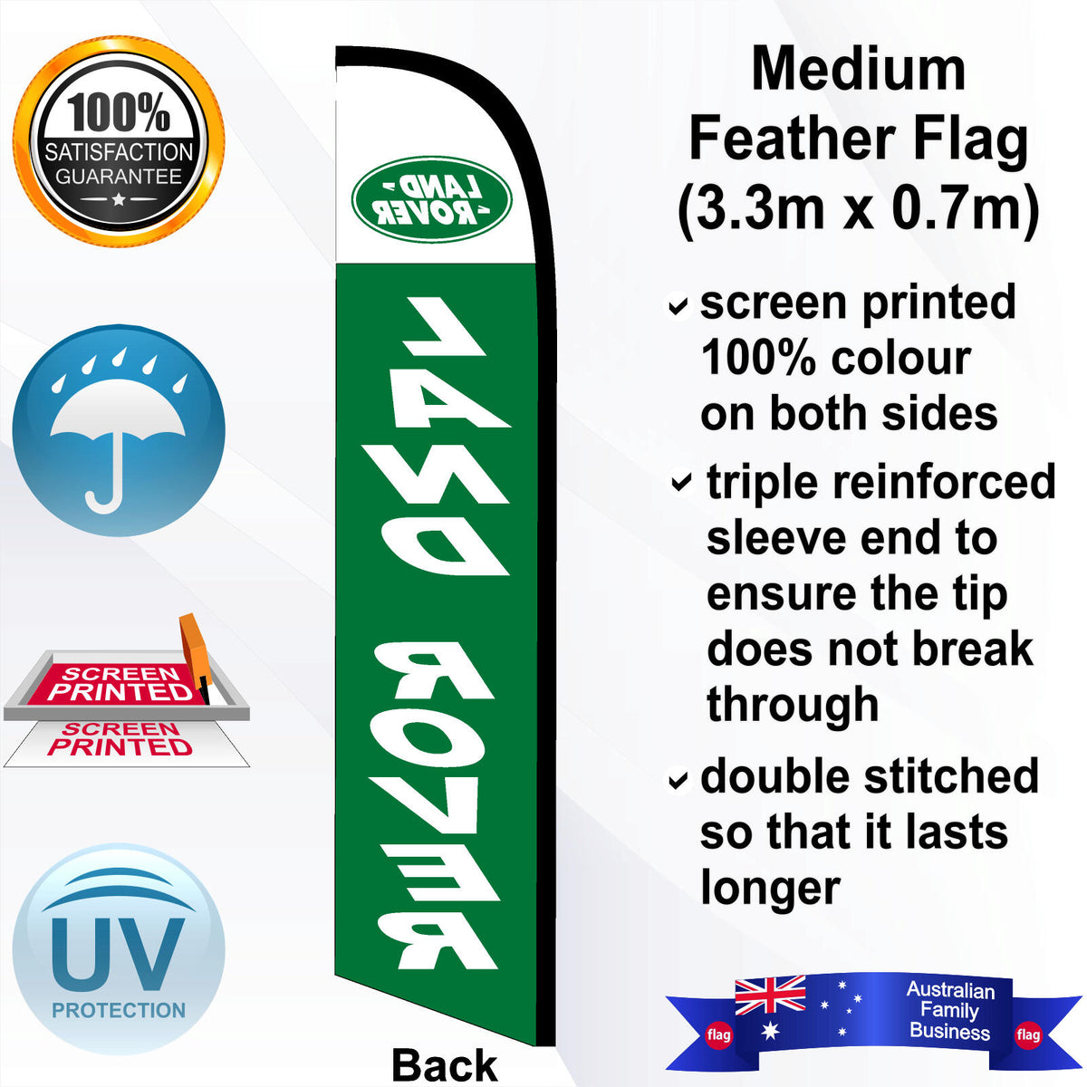 LAND ROVER Feather Flag - Rear