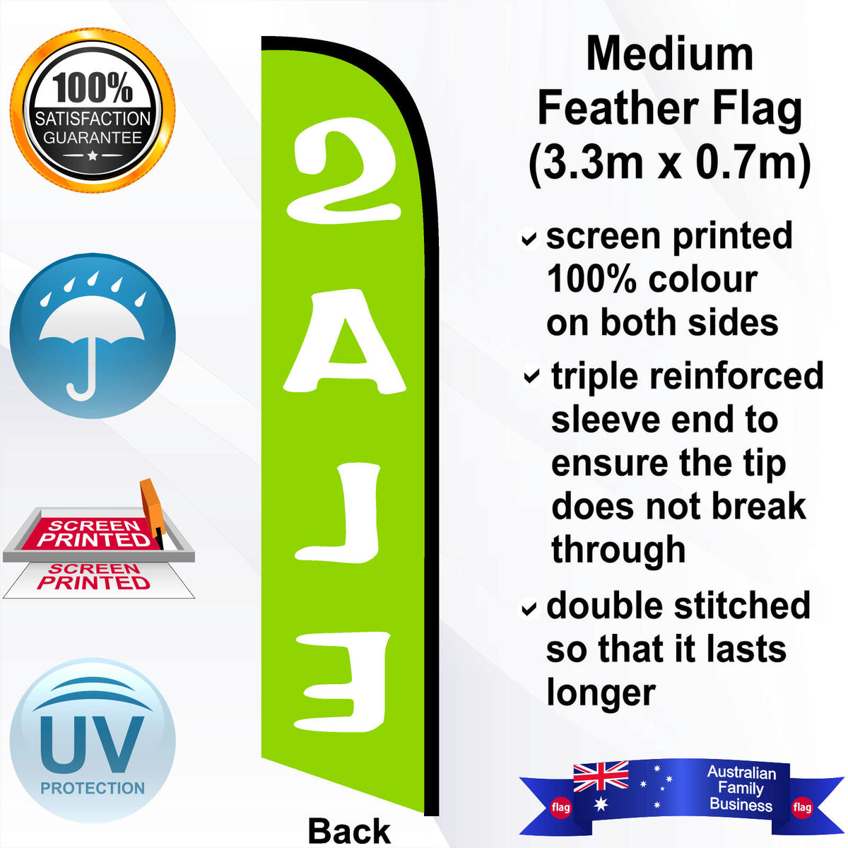 SALE Feather Flag - Rear