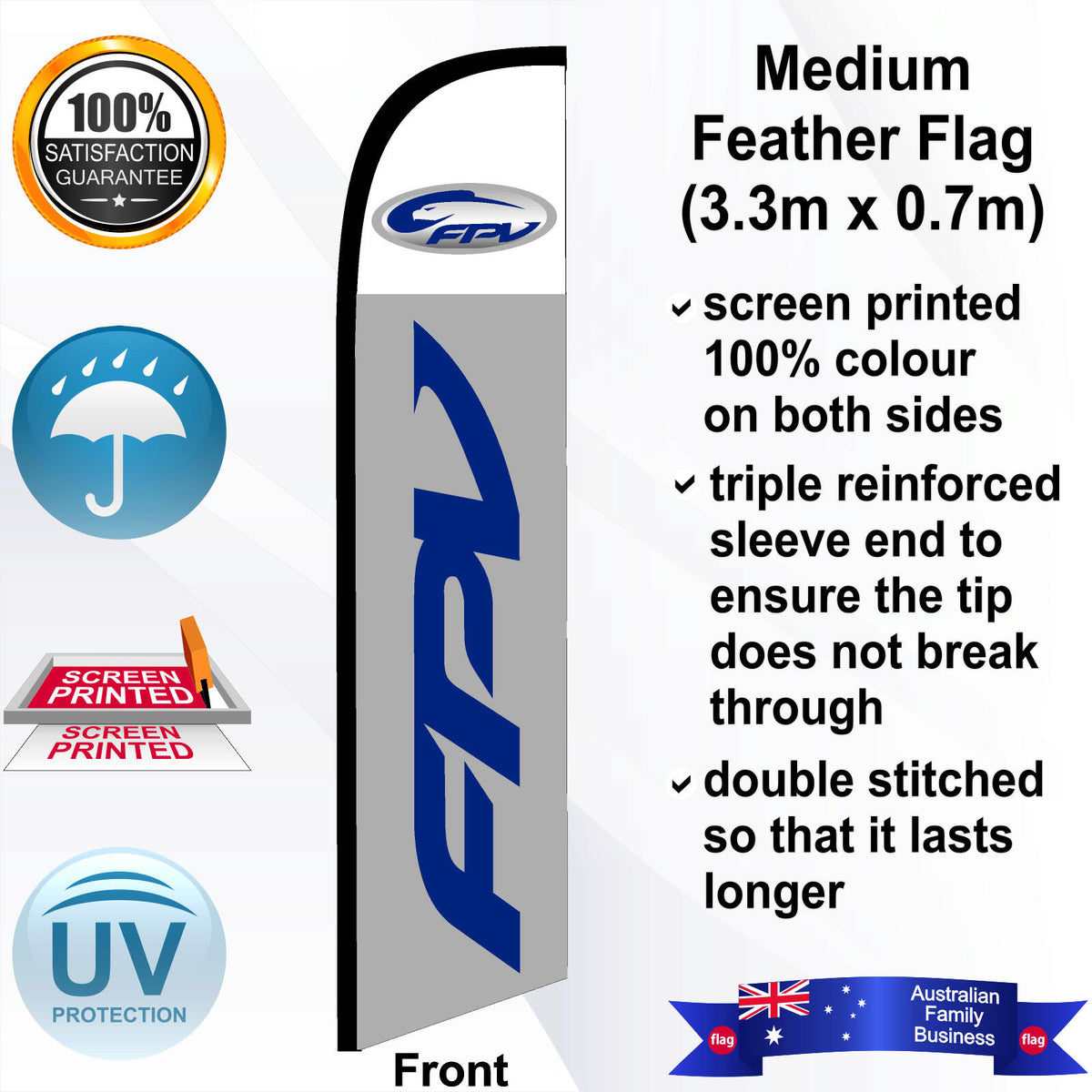 FORD FPV Feather Flag - Front