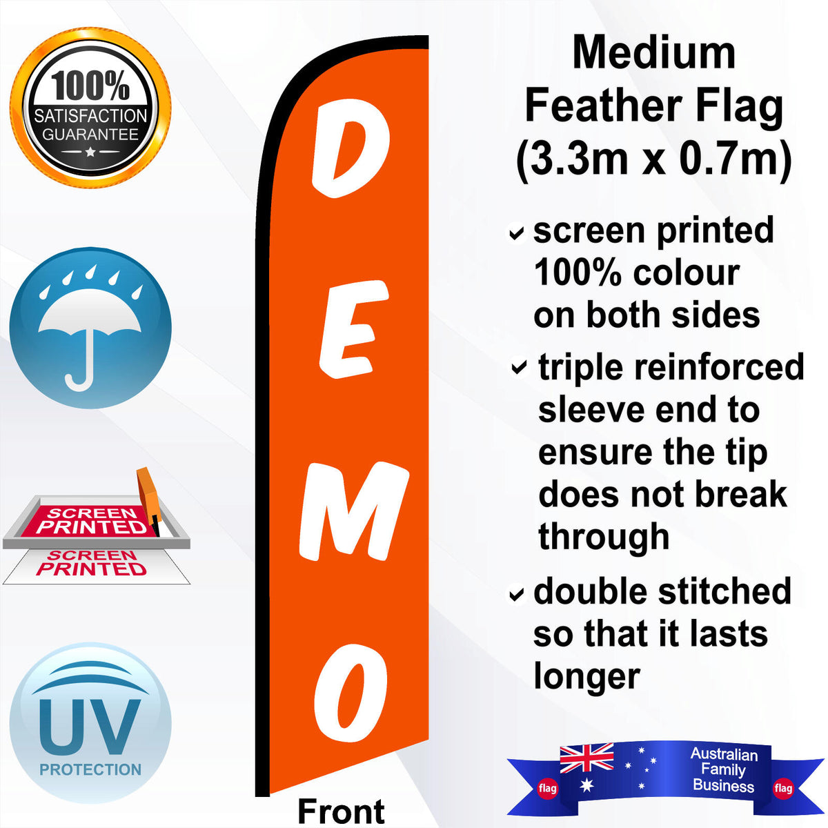 DEMO Feather Flag - Front