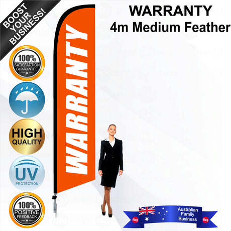WARRANTY Feather Flag - Bundle