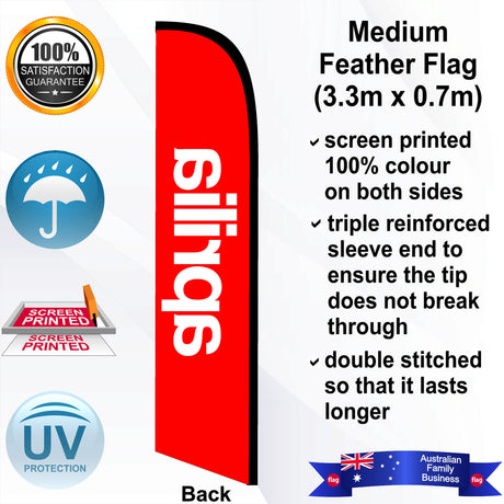 APRILIA Feather Flag - Rear