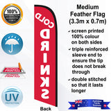 COLD DRINKS Feather Flag - Rear