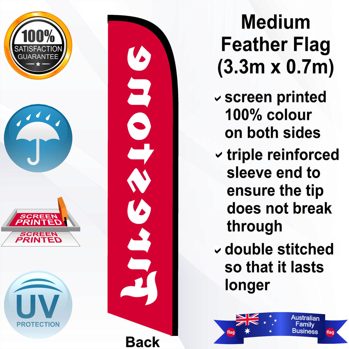 FIRESTONE Feather Flag - Rear