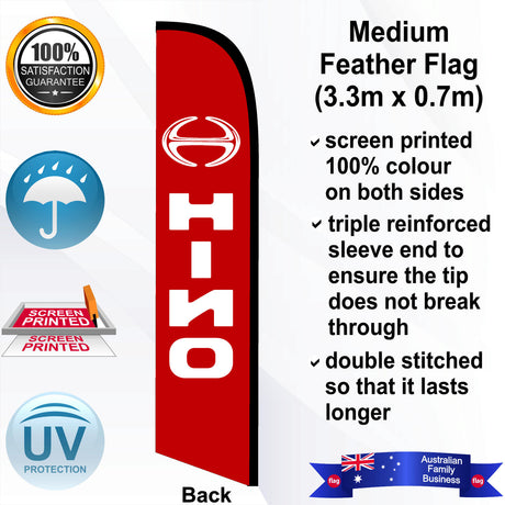 HINO Feather Flag - Rear