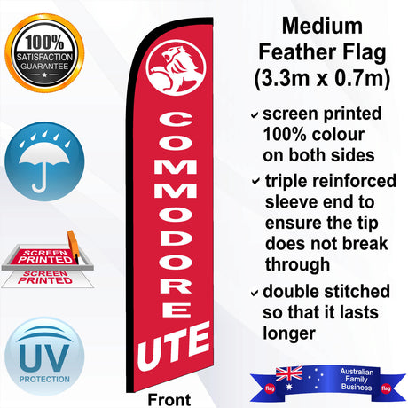 HOLDEN COMMODORE UTE Feather Flag - Front