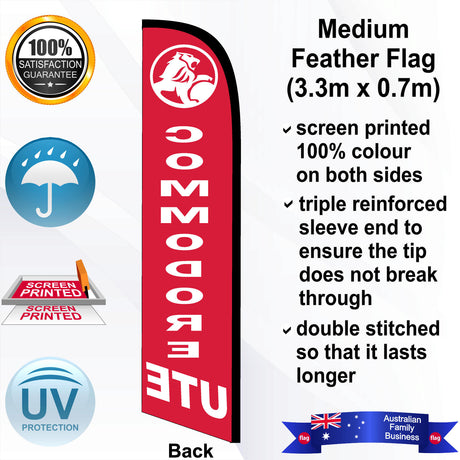 HOLDEN COMMODORE UTE Feather Flag - Rear