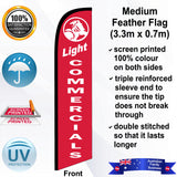 HOLDEN LIGHT COMMERCIALS Feather Flag - Front