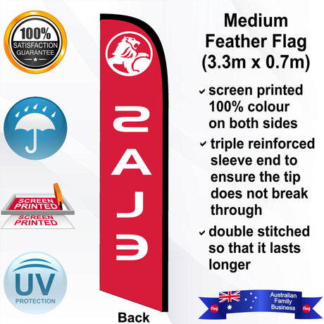 HOLDEN SALE Feather Flag - Rear