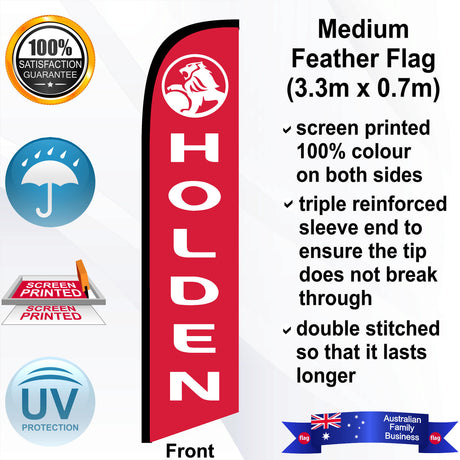 HOLDEN Feather Flag - Front