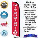 MITSUBISHI Feather Flag - Rear