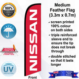 NISSAN Feather Flag - Front