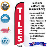 TILES Feather Flag - Front