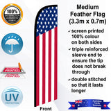 USA Feather Flag - Front
