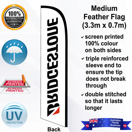 BRIDGESTONE Feather Flag - Rear
