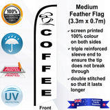 COFFEE Feather Flag - Front