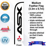 MITSUBISHI ASX Feather Flag - Front
