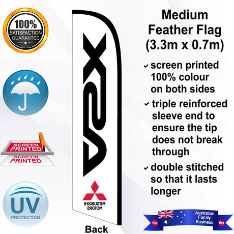 MITSUBISHI ASX Feather Flag - Rear