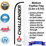 MITSUBISHI CHALLENGER Feather Flag - Front