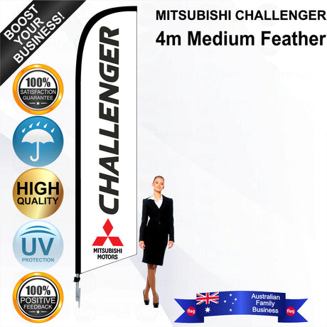 MITSUBISHI CHALLENGER Feather Flag - Bundle