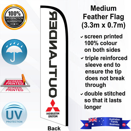 MITSUBISHI OUTLANDER Feather Flag - Rear