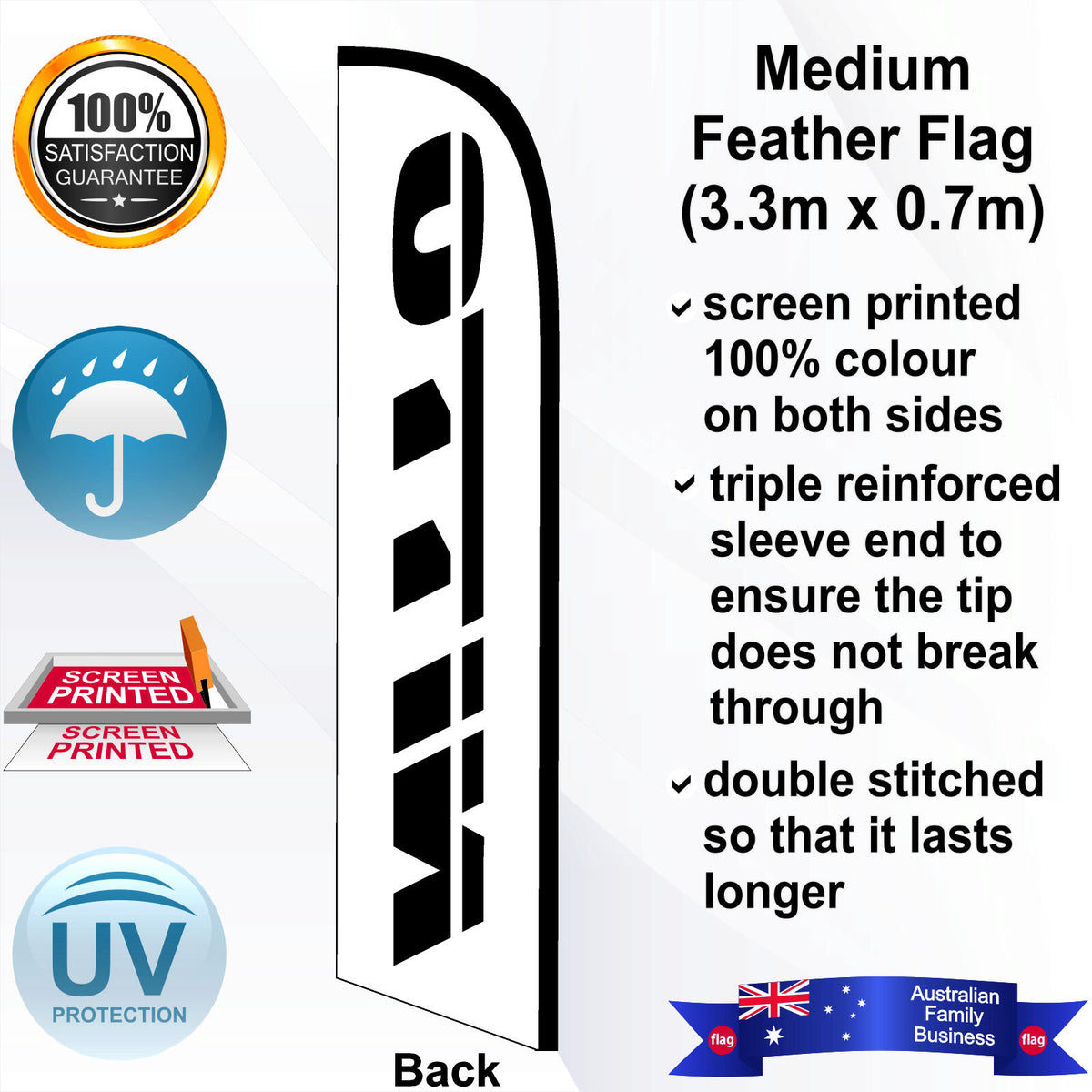 NITTO Feather Flag - Rear