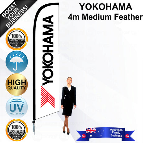 YOKOHAMA Feather Flag - Bundle