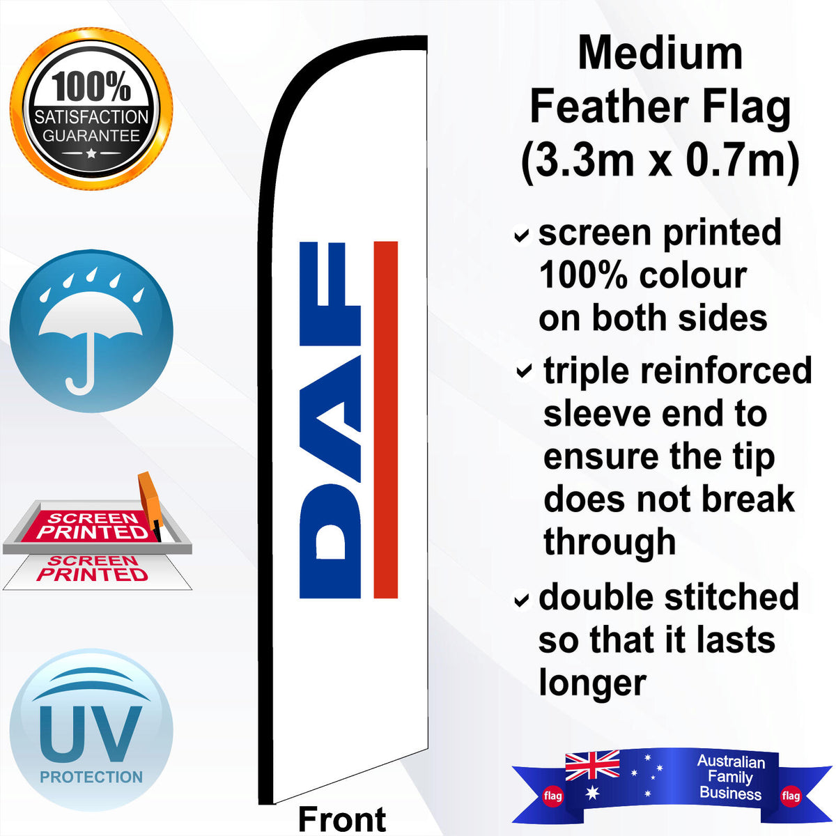 DAF Feather Flag - Front
