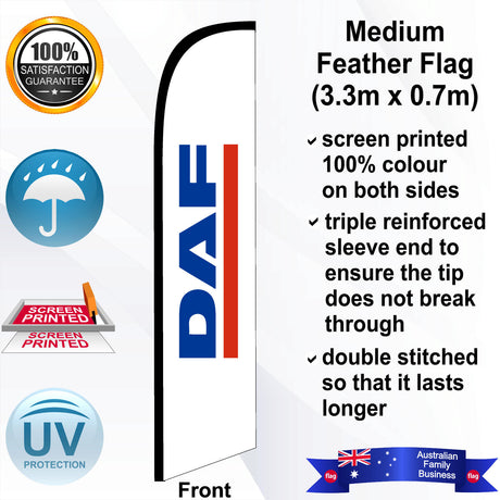 DAF Feather Flag - Front