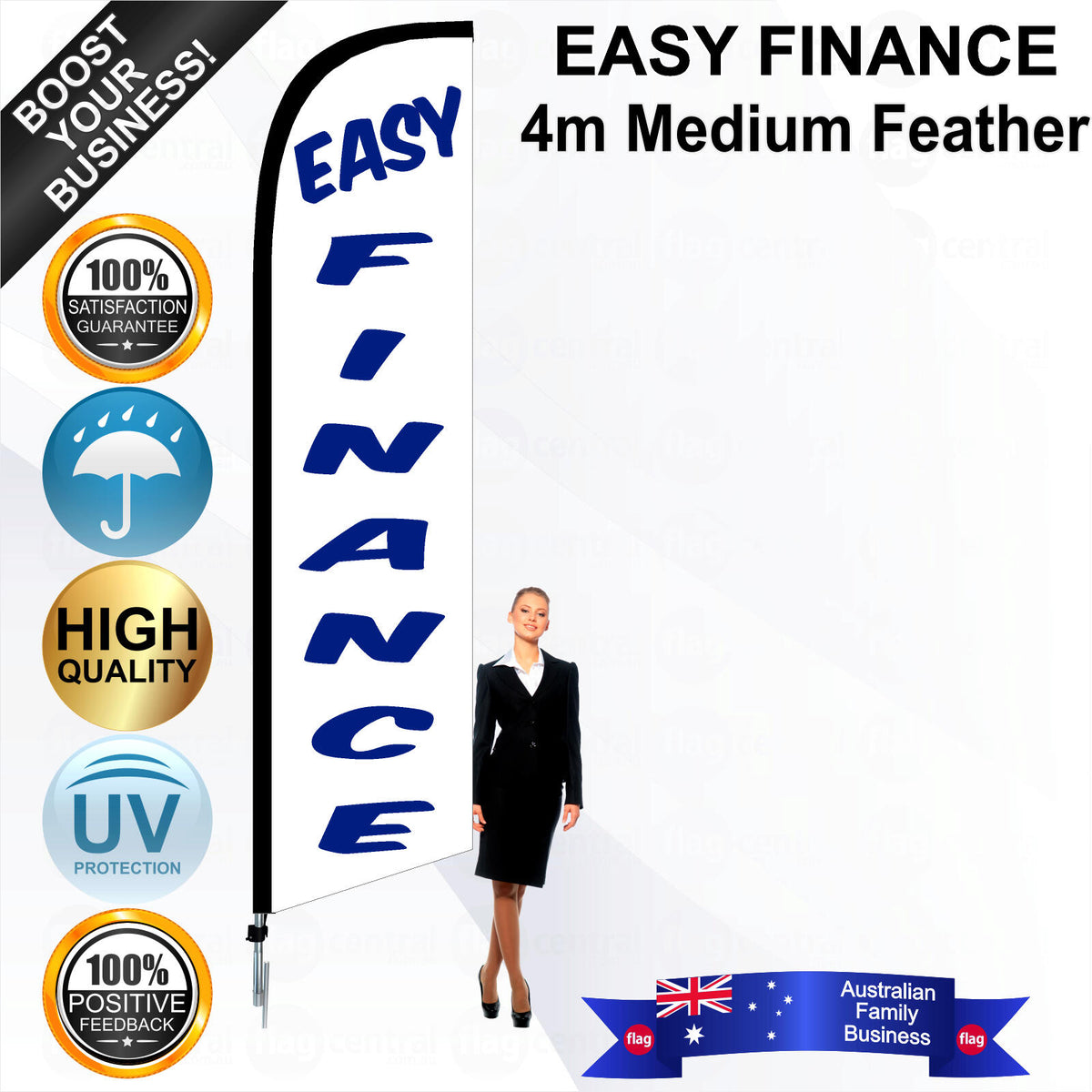 EASY FINANCE Feather Flag - Bundle