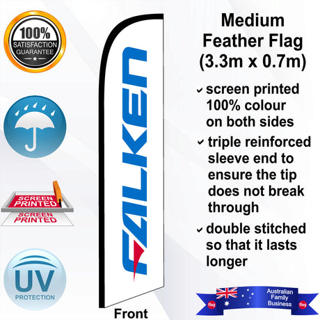 FALKEN Feather Flag - Front