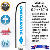 SUMITOMO Feather Flag - Front