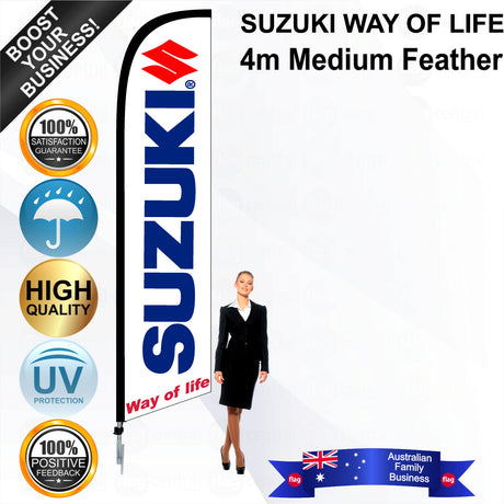 SUZUKI WAY OF LIFE Feather Flag - Bundle